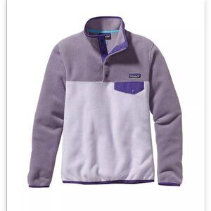 PATAGONIA Women's Synchilla Snap-T Fleece Pullover Xs Purple - Excellent